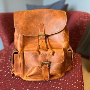 Yukon Bags Napa Leather Hess Mini Backpack Travel Bag Purse, orig. $308